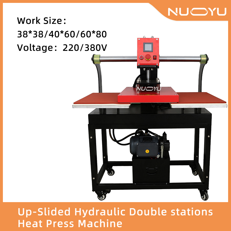 NY-043-oil-Up-Slided Hydraulic Double stations Heat Press Machine