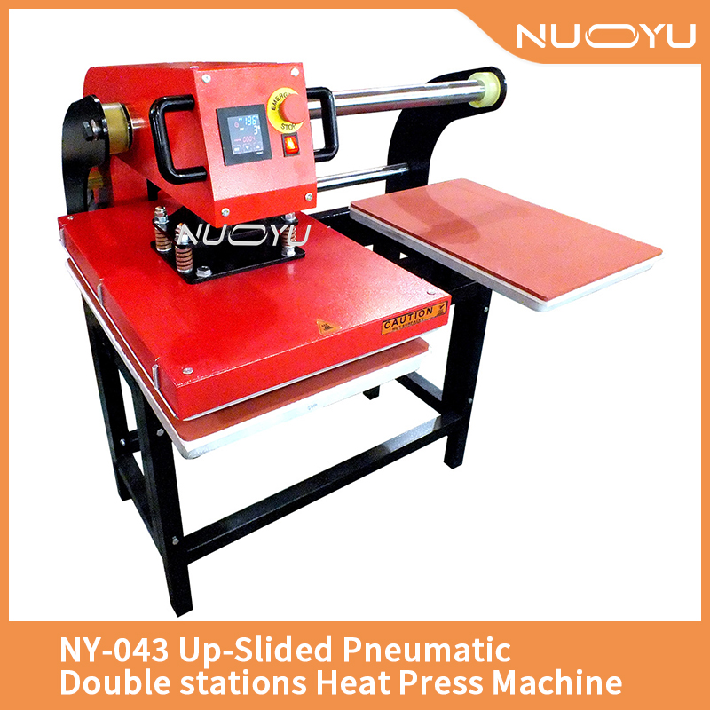 NY-043-Up-Slided Pneumatic Double stations Heat Press Machine